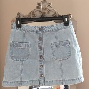 Forever 21 button-up jean skirt